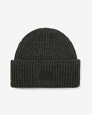 Ribbed Knit Turnback Beanie | Express