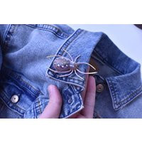 Realistic Spider Brooch Handmade Clay Pin, Halloween Jewelry | Etsy (US)