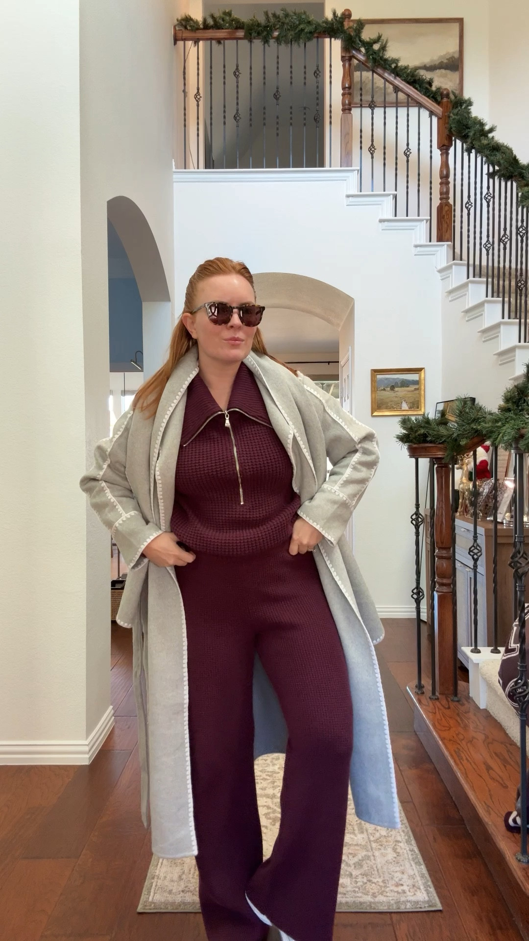 40% off this look from Ann Taylor! A polished and elevated casual look for the winter! I got a medium in the top and bottoms and a small in the coat!

#LTKgrwm #LTKmomlife #LTKootd