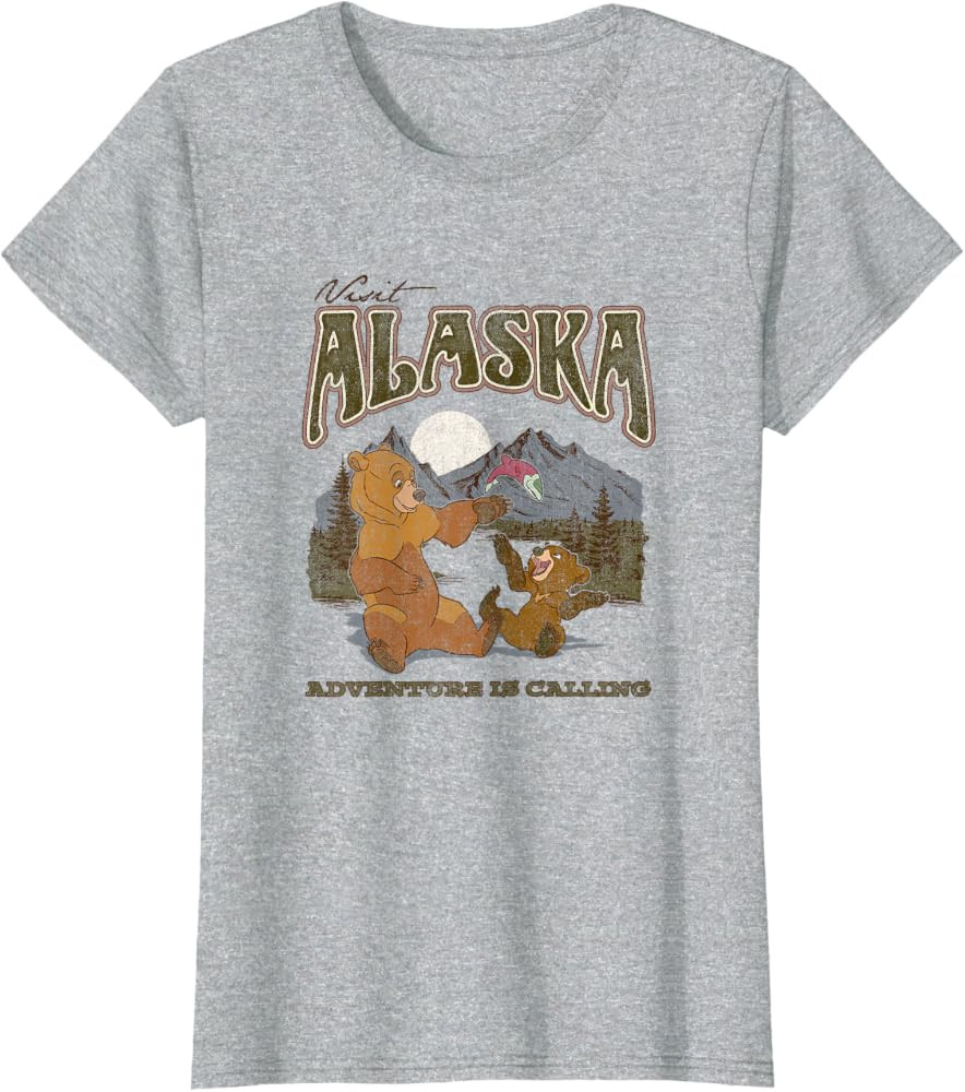 Disney Brother Bear Visit Alaska Adventure is Calling T-Shirt | Amazon (US)