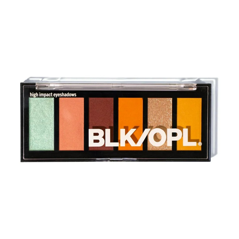 BLK/OPL 6 Well Eye Shadow Palette, Highly Pigmented, Talc Free, Happy Hour, .18 oz | Walmart (US)