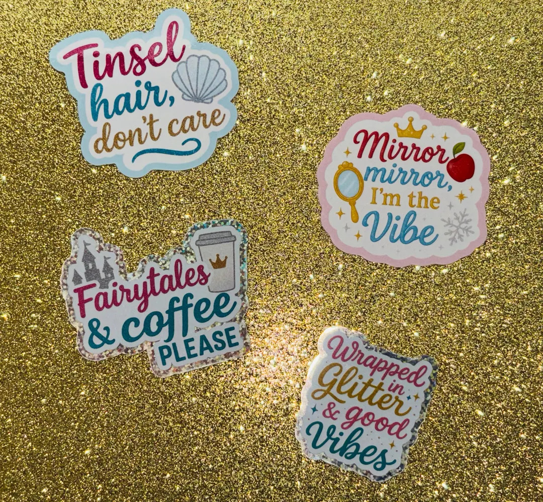 Fairytale Glitter Vinyl Stickers – Scrapbooking, Planner, Laptop Decals | Etsy (US)