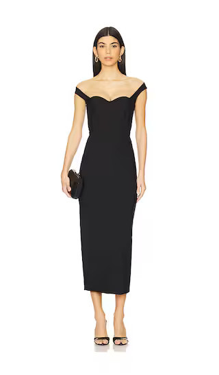 Michael Costello x REVOLVE Rubina Midi Dress in Black. - size M | Revolve Clothing (Global)