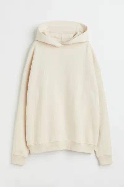 Cotton Hoodie - Light beige - Ladies | H&M US | H&M (US)