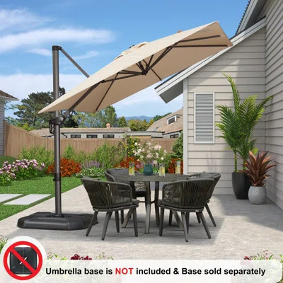 Balvin 8' Square Cantilever Umbrella, Without Base | Wayfair North America