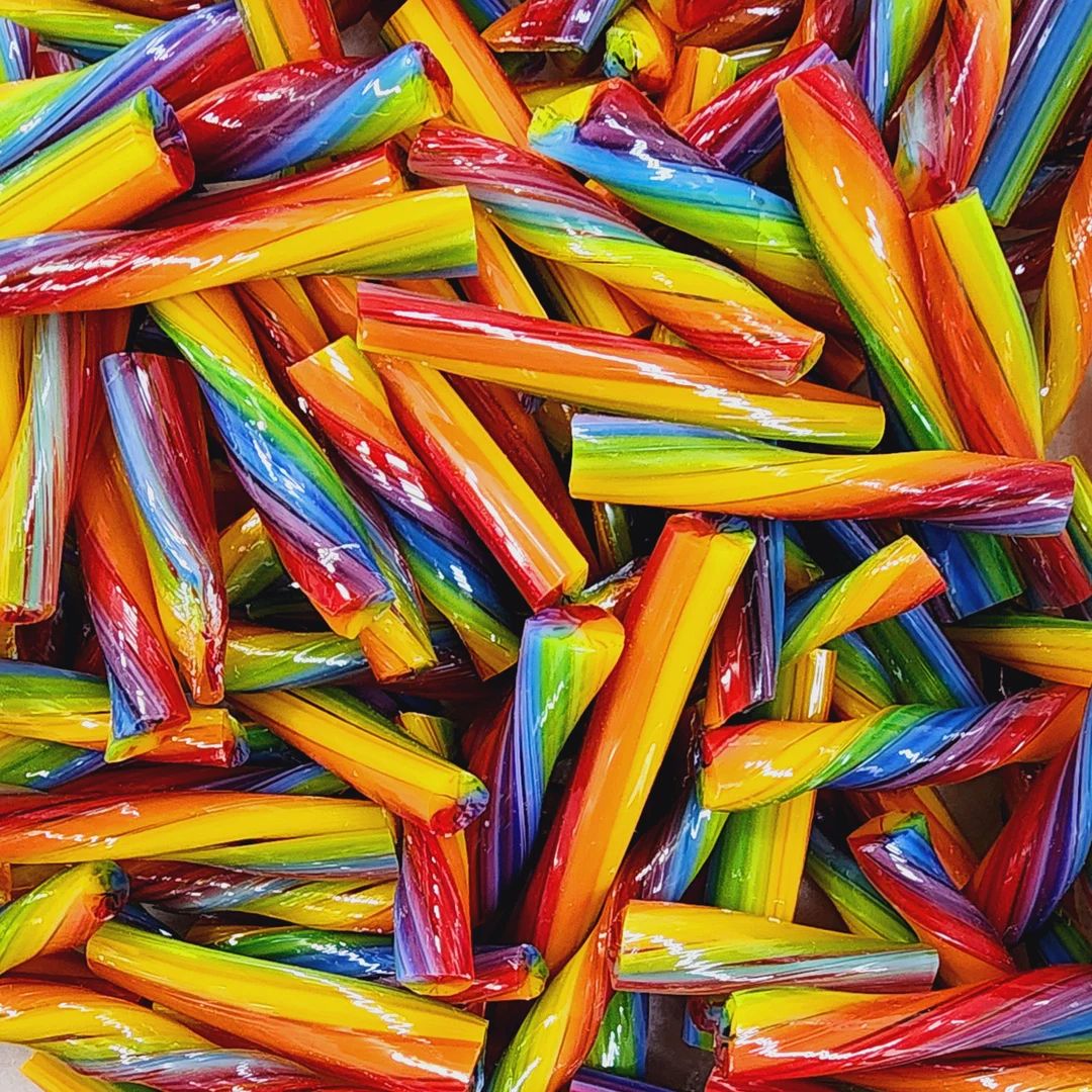 Coe 90 Twist Shorties: Rainbow 2 Oz MINZABELLA MURRINI by Glassworks Northwest - Etsy | Etsy (US)