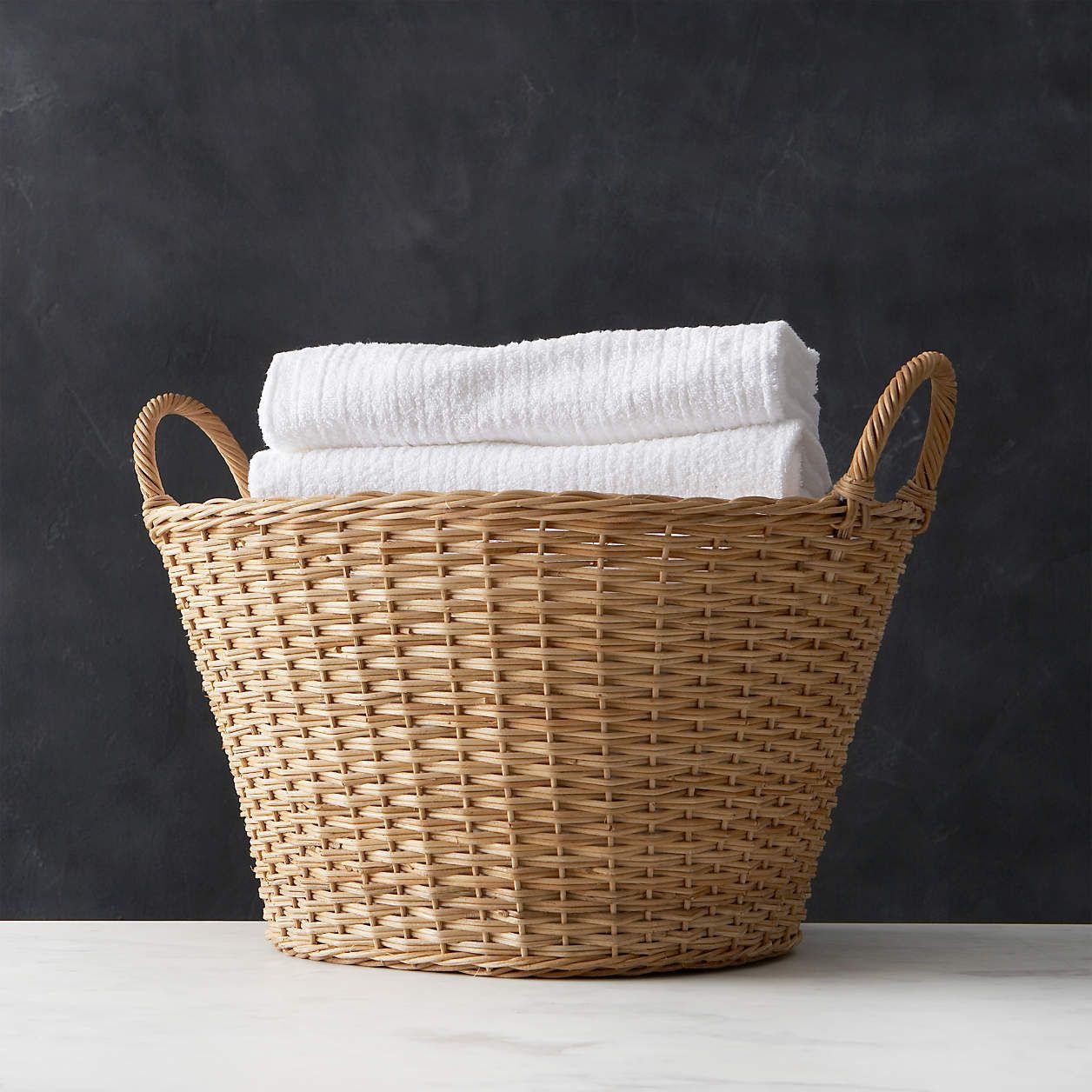 Wicker Laundry Basket + Reviews | Crate & Barrel | Crate & Barrel