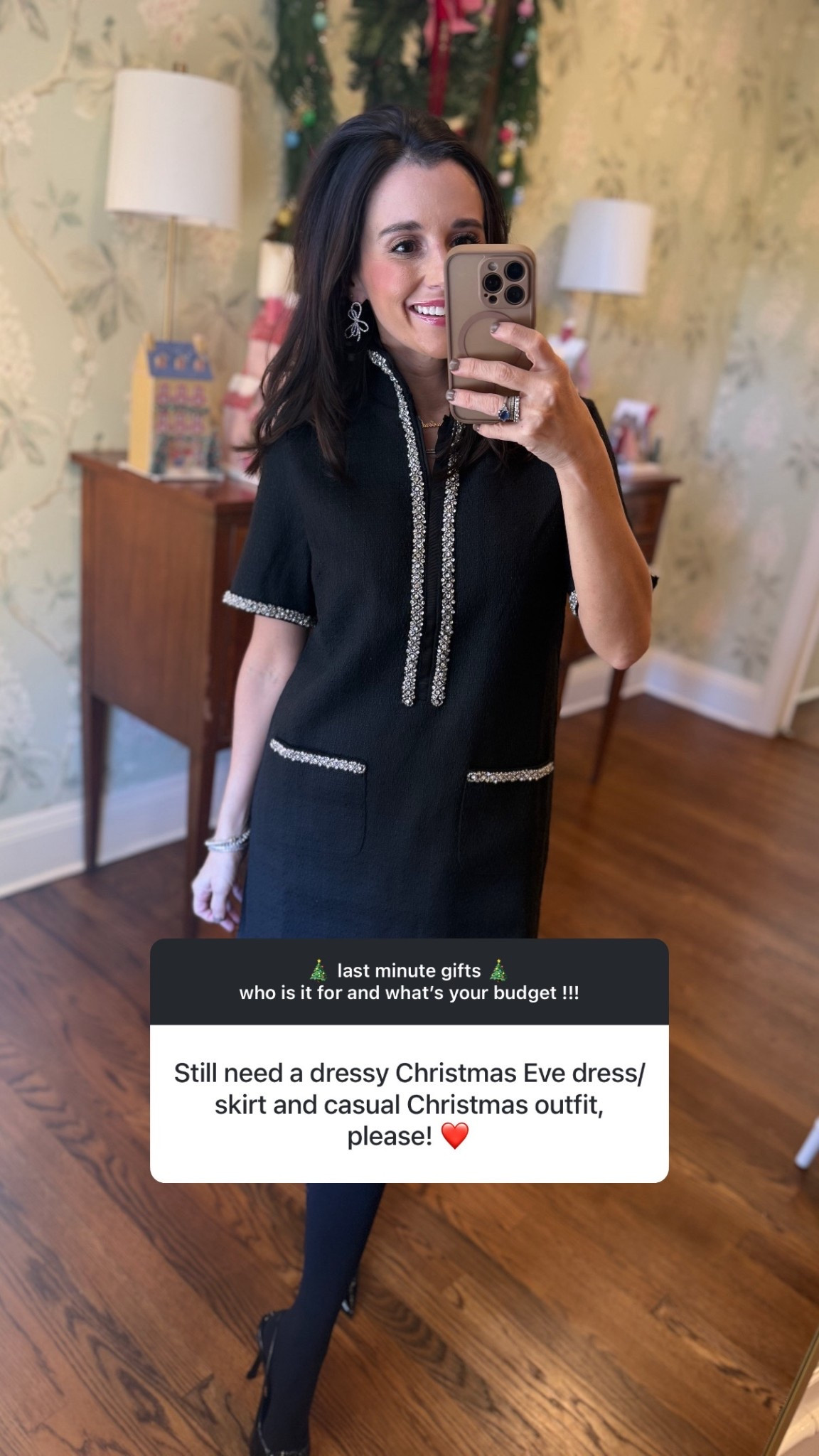 christmas eve dress !!! wearing an XS, it runs big in my opinion! 

#LTKootd #LTKHoliday #LTKSeasonal