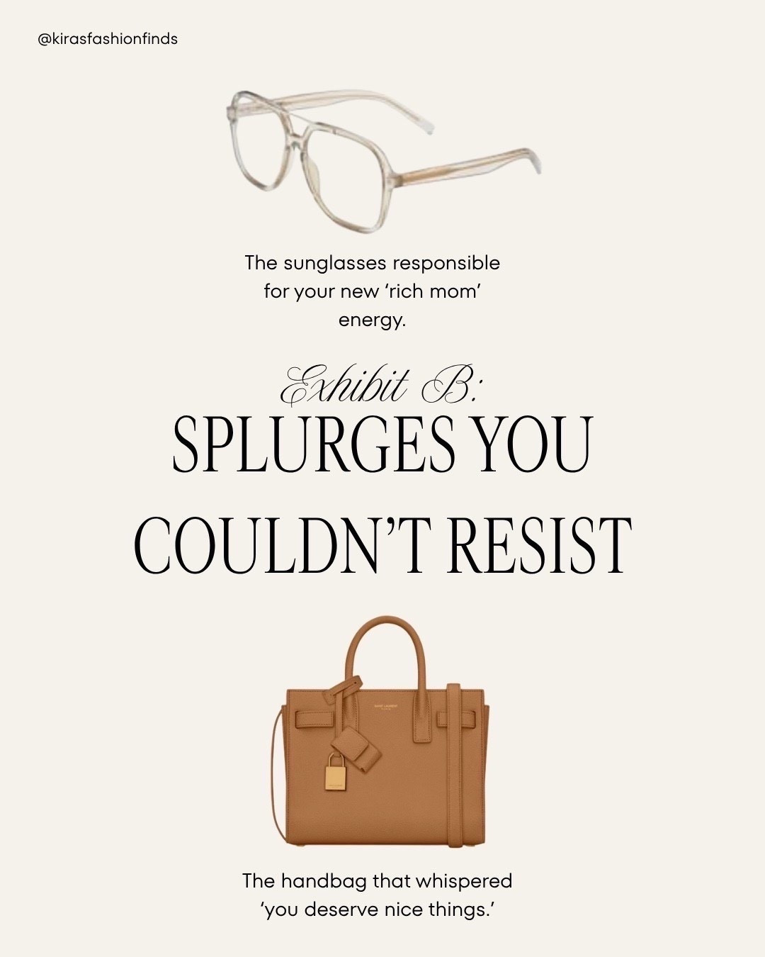 NEW IN LUXE PICKS — Exhibit B: Splurges You Couldn’t Resist 🤎  
A curated mix of statement accessories that elevate any outfit instantly. Think rich neutrals, timeless silhouettes, and the kind of quiet luxury pieces that make every look feel intentional.

Shop instantly on the app.

Perfect for holiday gifting, everyday elevated outfits, and building a luxury-inspired wardrobe.

📏 Sizing: Accessories — one size

These pieces pair beautifully with winter layers, neutral tones, denim, tailored trousers, and polished basics for a clean, elevated vibe all season long.

Follow me on Instagram and YouTube @kirasfashionfinds



#LTKCyberWeek 

Follow my LTK @kirasfashionfinds on the @shop.LTK app to view this post and get my exclusive app-only content!

#liketkit #LTKSaleAlert
@shop.ltk
https://liketk.it/5CDxk