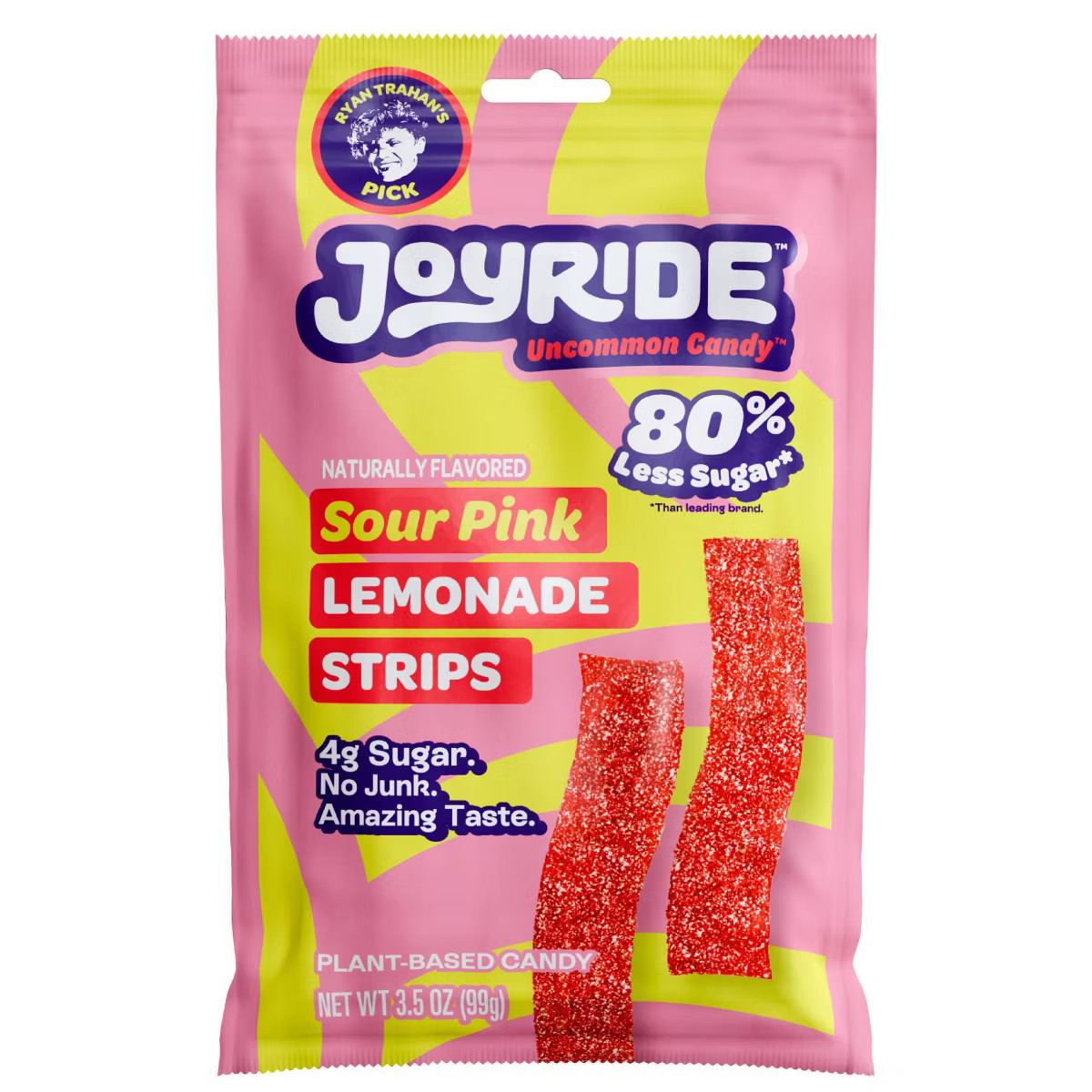 JOYRIDE Candy Sour Pink Lemonade Gummy Strips - 3.5oz | Target
