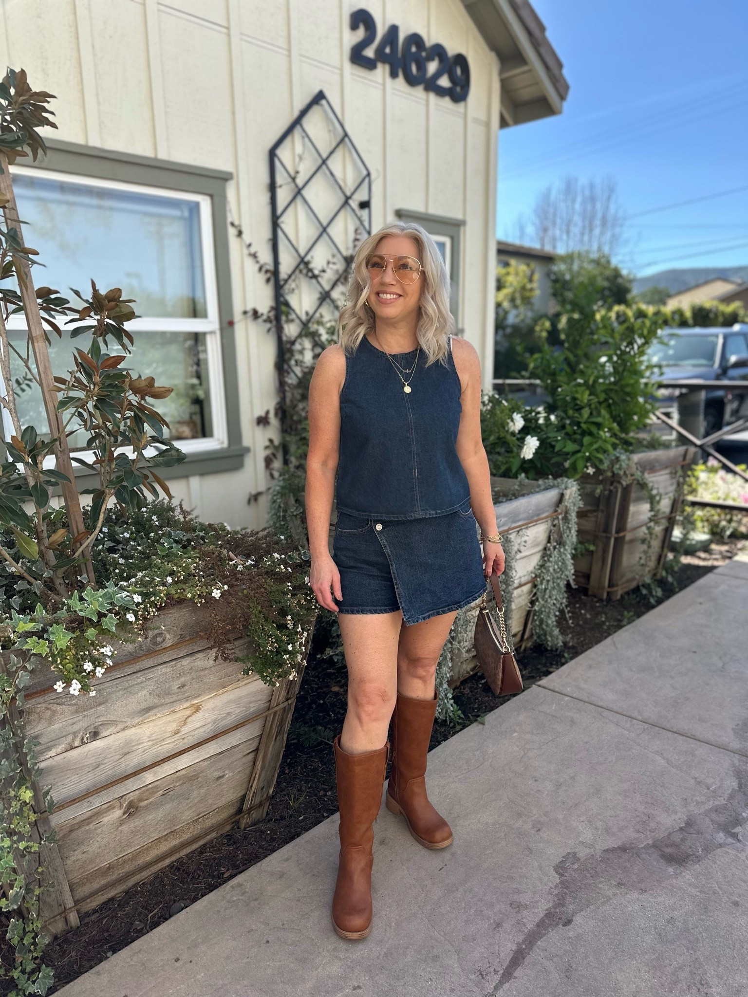 Petite style
Denim on denim outfit 
Spring to summer outfit

#LTKSeasonal #LTKPetite