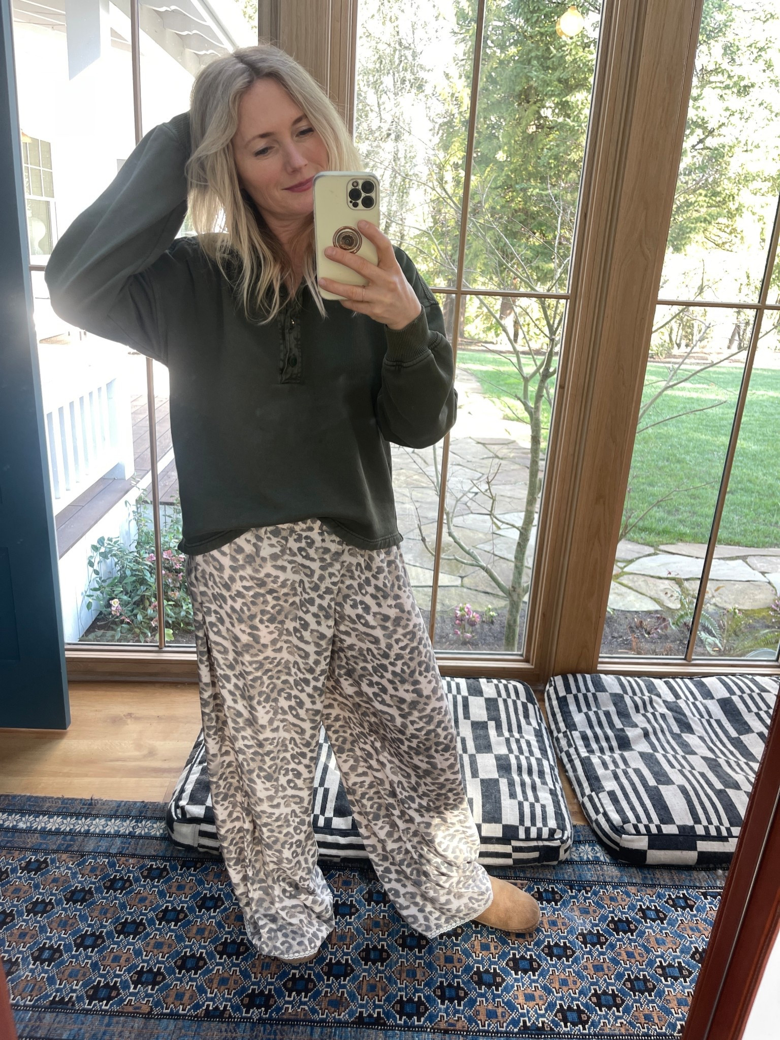 You guys know how I feel about a leopard print:) wearing a small in the pants and a XS in the sweatshirt (which I also have in white!)

#LTKgrwm #LTKdayinmylife #LTKootd