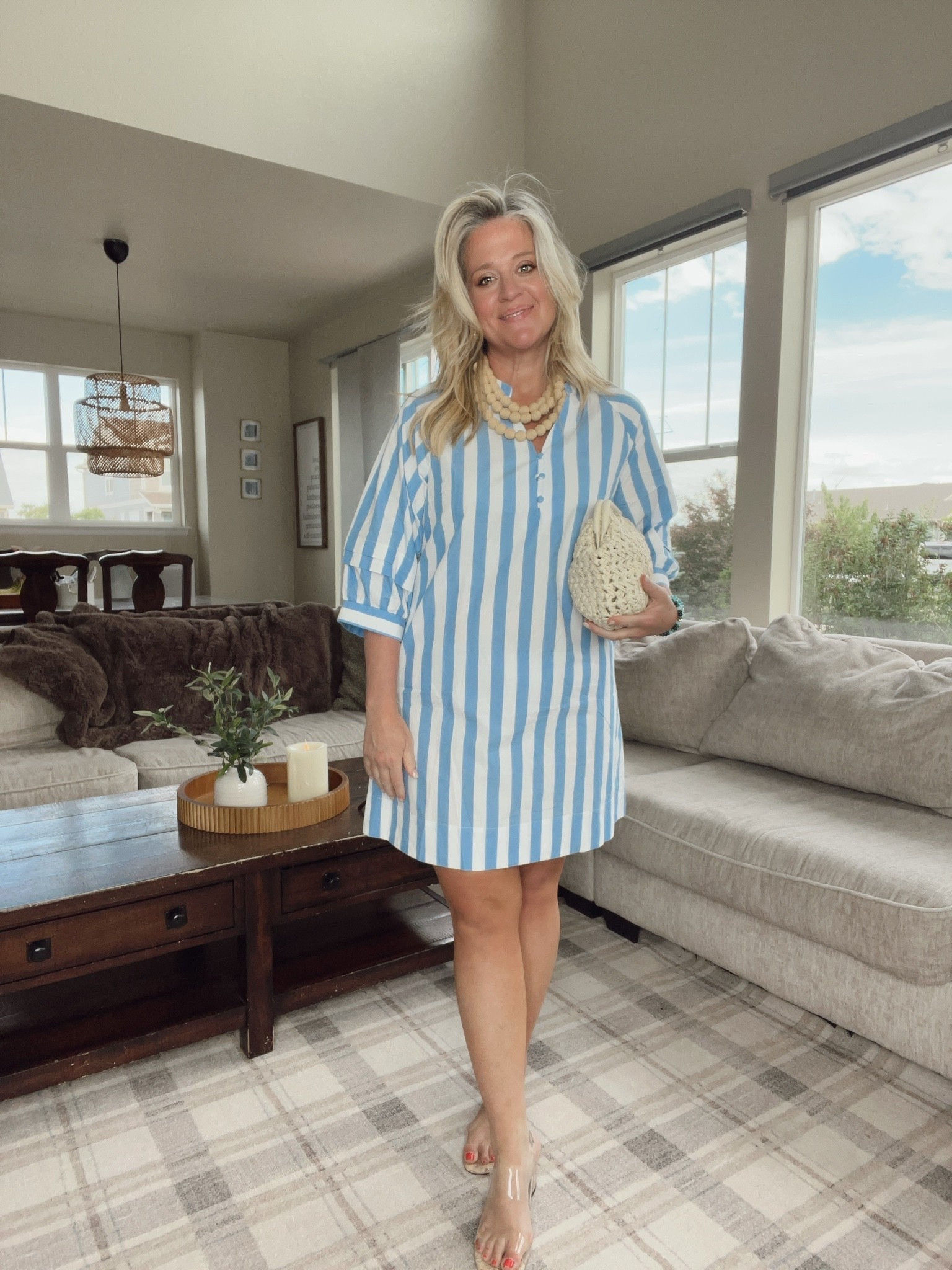 ✨Tap the bell, save and ❤️ for over 40 fashion, midlife style, midsize fashion and luxury looks for less. 

I miss feeling pretty.

Not younger.

Not thinner.

Pretty.

Somewhere between the heat, the belly, and changing bodies, getting dressed stopped feeling easy.

Every outfit felt like a choice between staying cool and hiding what I was insecure about.

Then I found this dress.

A dress that skims instead of clings.

A dress that keeps me cool without making me feel exposed.

A dress that made me stop focusing on what I wanted to hide and start focusing on how I felt.

Comfortable.

Confident.

Beautiful again.

That’s the power of Outfit Physics™.

✨ Lift the eye.

✨ Skim the body.

✨ Balance proportions.

Because style isn’t about looking smaller.

It’s about feeling like yourself again.

👑 Helping you look good, feel good.-Lindsey Denver   

Check back daily for belly-friendly style, confidence, and Outfit Physics™.

#LTKOver40 #LTKMidsize #LTKPlusSize

Comment SHOP below to receive a DM with the link to this post on my LTK ⬇ https://liketk.it/6fR4C

Comment SHOP below to receive a DM with the link to this post on my LTK ⬇ https://liketk.it/6fSZP