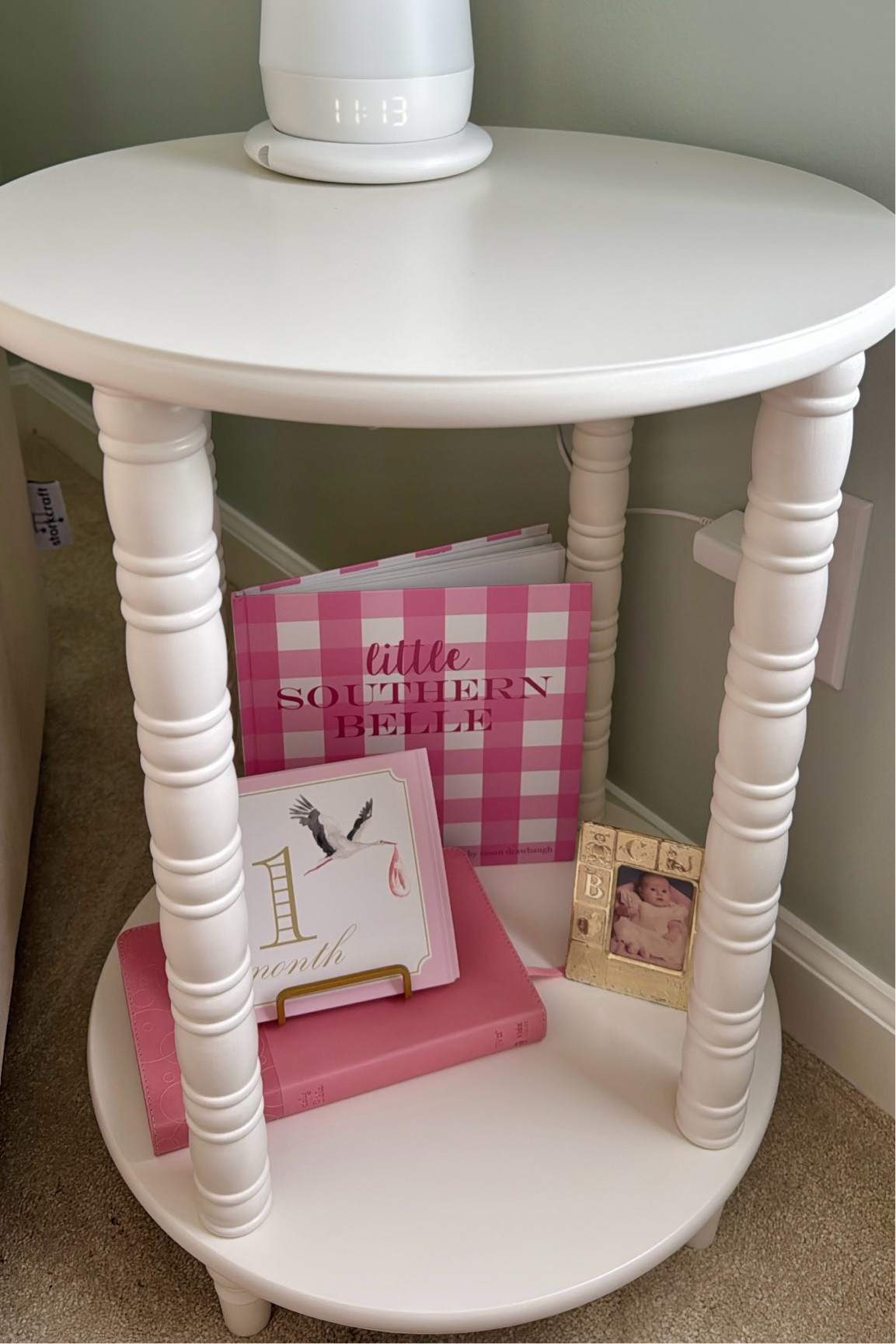 Nursery glider side table 

#LTKBaby #LTKBump #LTKStyleTip