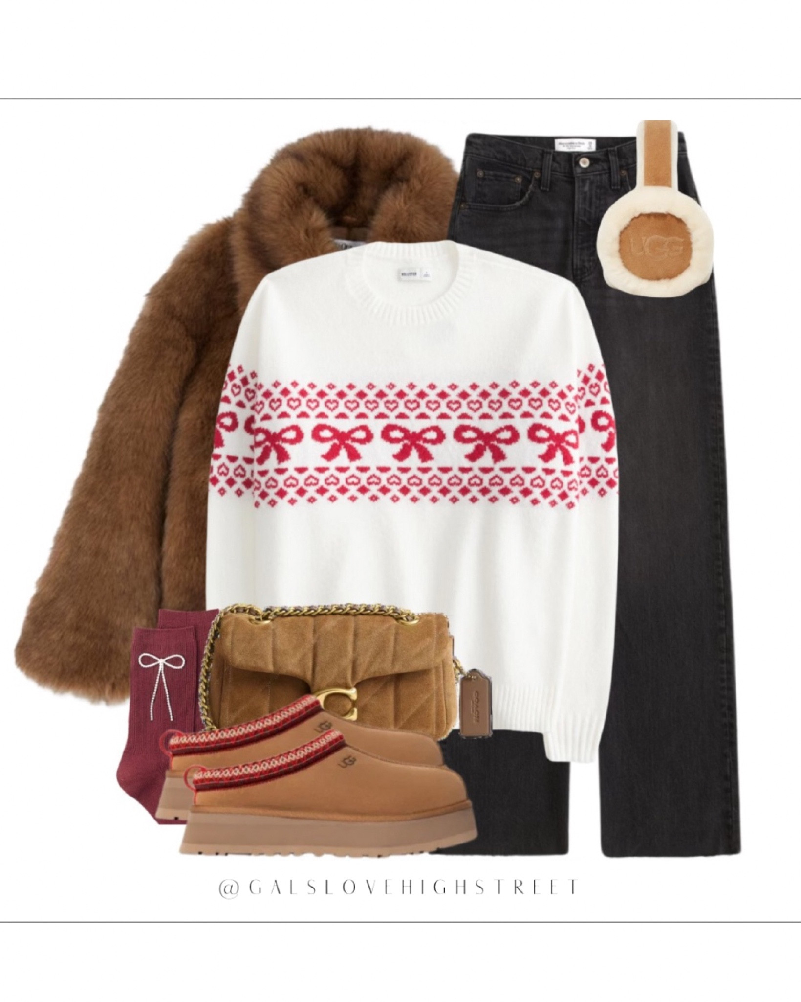 Christmas market outfit 
Bow jumper 
Abercrombie denim 
Ugg Tazz 

FUR JACKET - RITA ORA PRIMARK

#LTKwinter #LTKuk #LTKstyletip