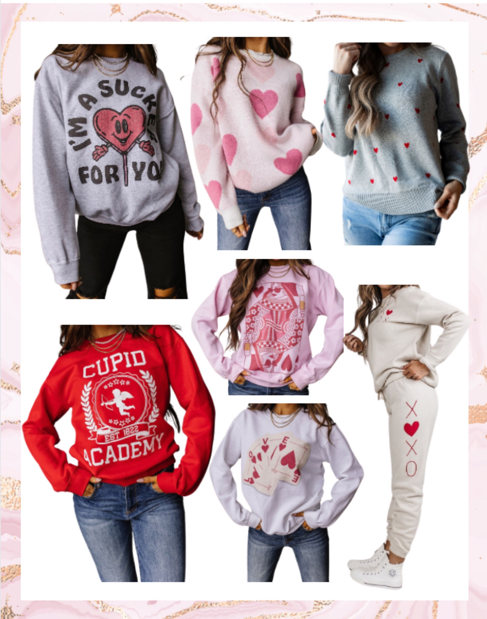 Valentine’s Day shirts, Valentines outfits 

#LTKstyletip #LTKfindsunder100 #LTKSeasonal