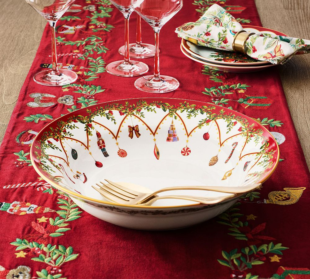 Nostalgic Christmas Icon Stoneware Serving Bowl | Pottery Barn (US)