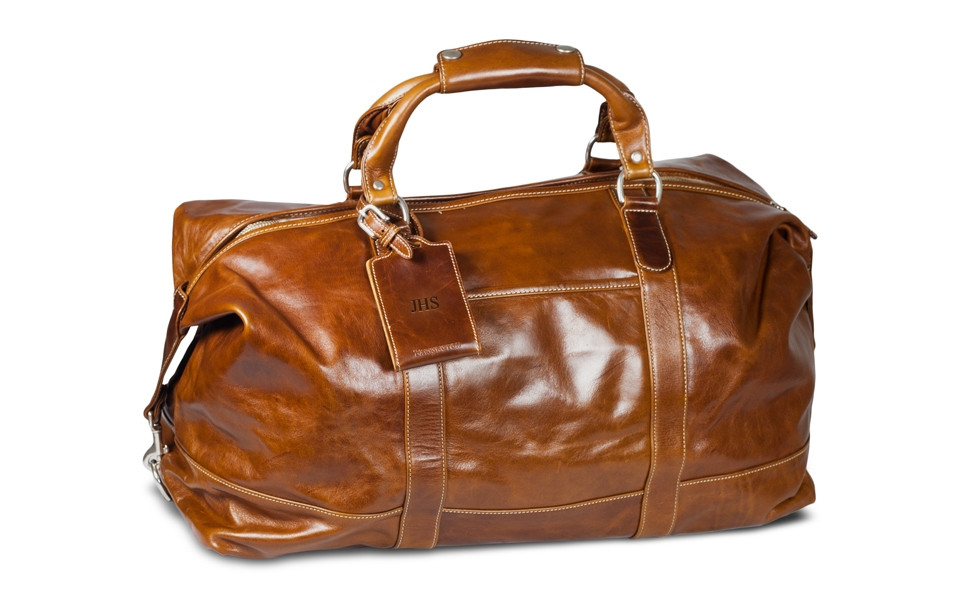 Captain’s Bag – British Tan Florentine Leather | Barrington Gifts