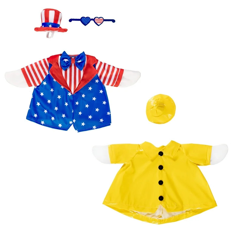 Mainstays Spring Rain Coat & Patriotic Porch Goose Outfit, Set of 2 | Walmart (US)
