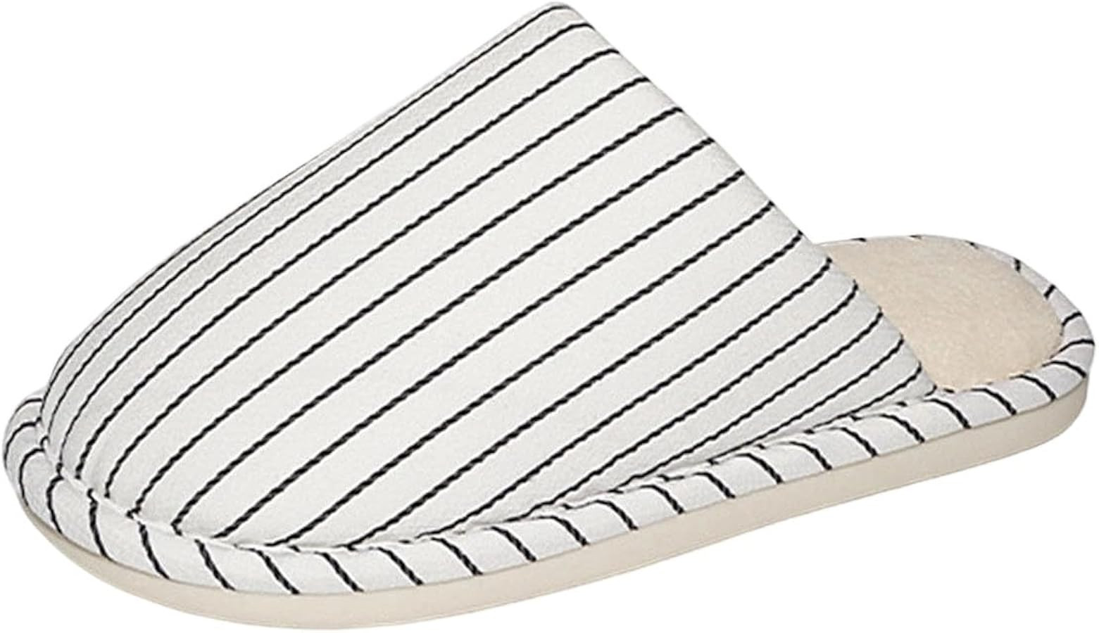 Women's Striped Linen Slippers Comfortable Non-Slip Slipper, Closed Toe Spa Slippers Japanese Sty... | Amazon (CA)