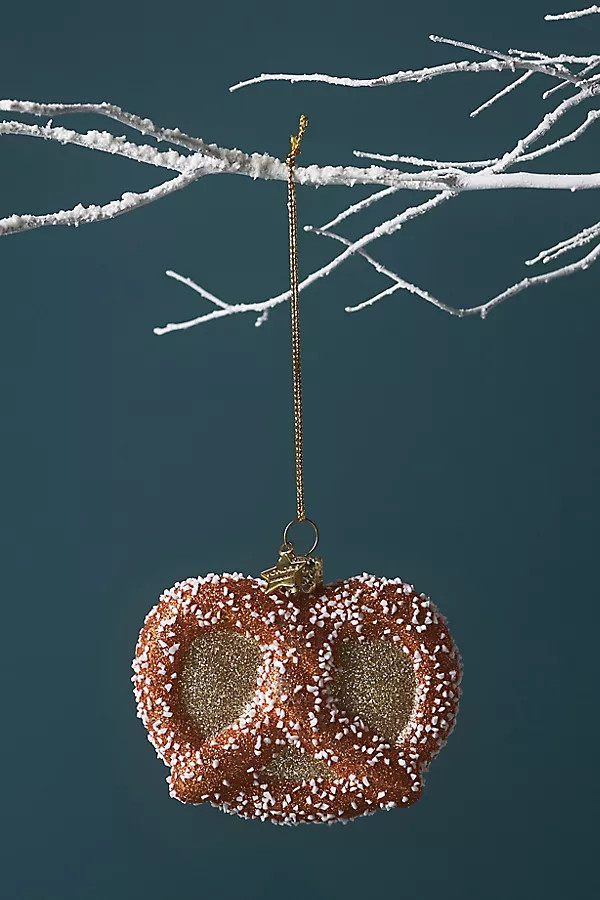 Gold Pretzel Glass Ornament | Anthropologie (US)