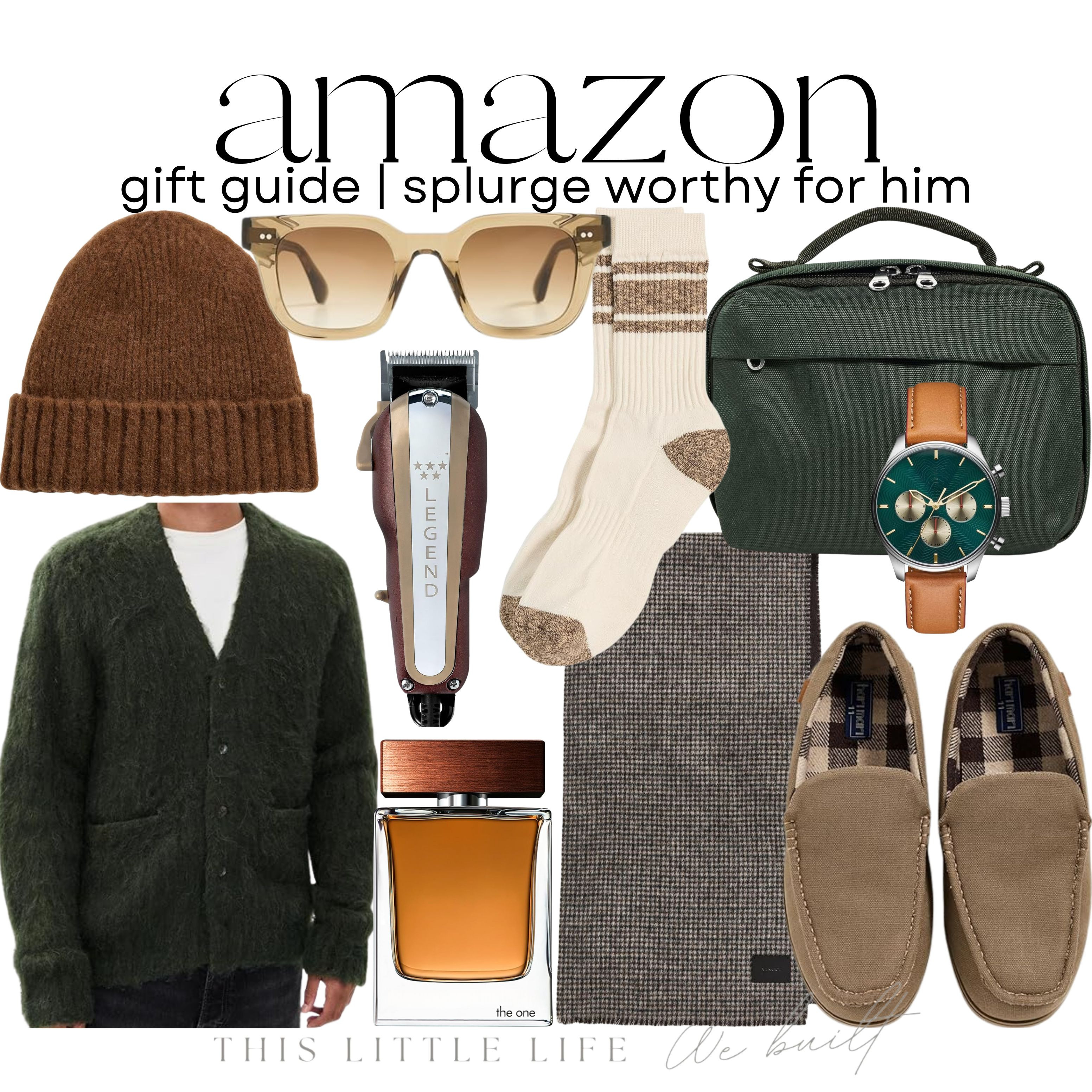 Amazon Gifts for Him
Amazon Holiday / Amazon Gifts / Amazon Home / Amazon Fashion / Amazon Beauty / Gifts for Him / Gifts for Dad  / Tech Gifts / Outdoor Gifts / Grooming Essentials / Sports Gifts / Cozy Gifts / Men’s Fashion / Gadget Gifts / Luxury Gifts / Travel Accessories / Fitness Gifts / Hobby Gifts / Grilling & BBQ Tools / Craft Beer & Spirits / Adventure Gear / Leather Accessories / DIY Gifts / Minimalist Gifts / Practical Finds / Men’s Skincare / Casual Wear / Hiking Gifts / Traeger Gifts / Men’s Watches / Men’s Scarves / Men’s Travel Accessories / Splurge Worthy Gifts 

 #LTKGiftGuide #LTKHoliday #LTKMens