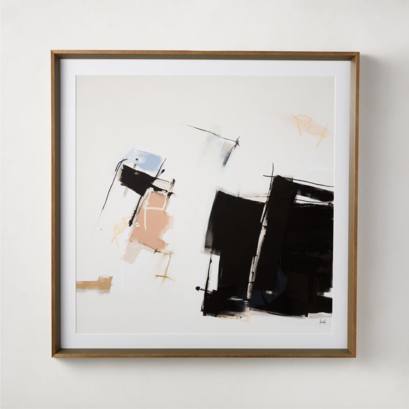 Finnia Modern Abstract Framed Wall Art 40''x40'' | CB2 | CB2