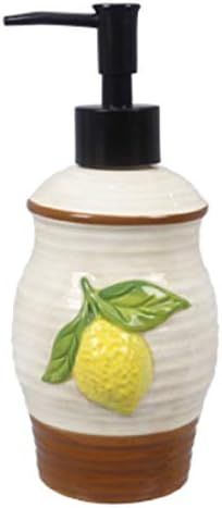 Young's 19742 Ceramic Lemon Design Soap Dispenser 7.5 Inches | Amazon (US)