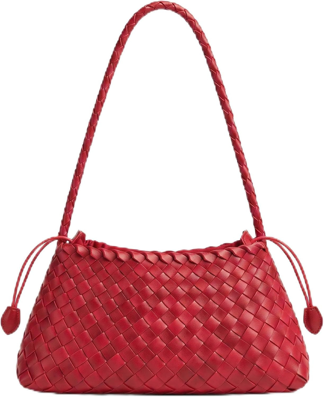 VODIU Woven Purse for Women, Faux Leather Woven Shoulder Bag and Hobo Tote | Amazon (US)