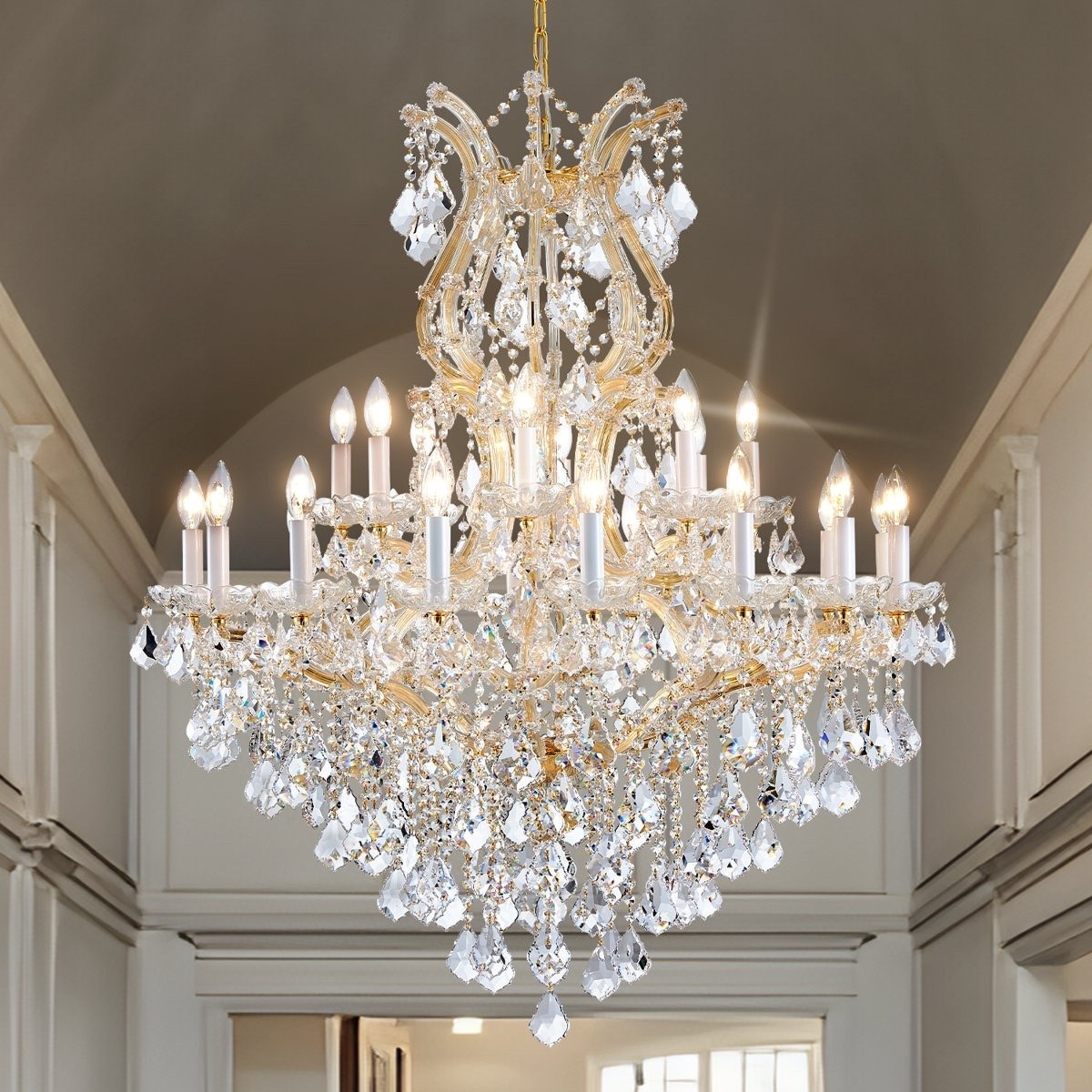 Inspired by grand European interiors, the Humnah 24-Light Crystal Dimmable Tiered Chandelier makes a dramatic statement with sparkling K9 crystal, 24 candle-style lights, and an elegant tiered silhouette. At 35.4 inches wide, it’s especially suited to larger dining rooms, living rooms, foyers, and staircases. Under $1,000.

Ideas:

* luxury chandelier inspiration
* elegant dining room
* grand foyer décor
* European-inspired interiors
* glamorous home design

Keywords:

* Humnah chandelier
* 24-light crystal chandelier
* tiered crystal chandelier
* dimmable chandelier
* K9 crystal chandelier
* Maria Theresa chandelier
* luxury dining room lighting
* grand foyer chandelier
* crystal ceiling light
* elegant chandelier
* European-inspired décor
* palace-inspired interiors
* statement lighting fixture
* traditional chandelier
* glam home décor
* luxury home lighting
* formal dining chandelier
* sophisticated interiors
* designer-inspired lighting
* timeless home décor

#LTKSeasonal #LTKHome #LTKSaleAlert