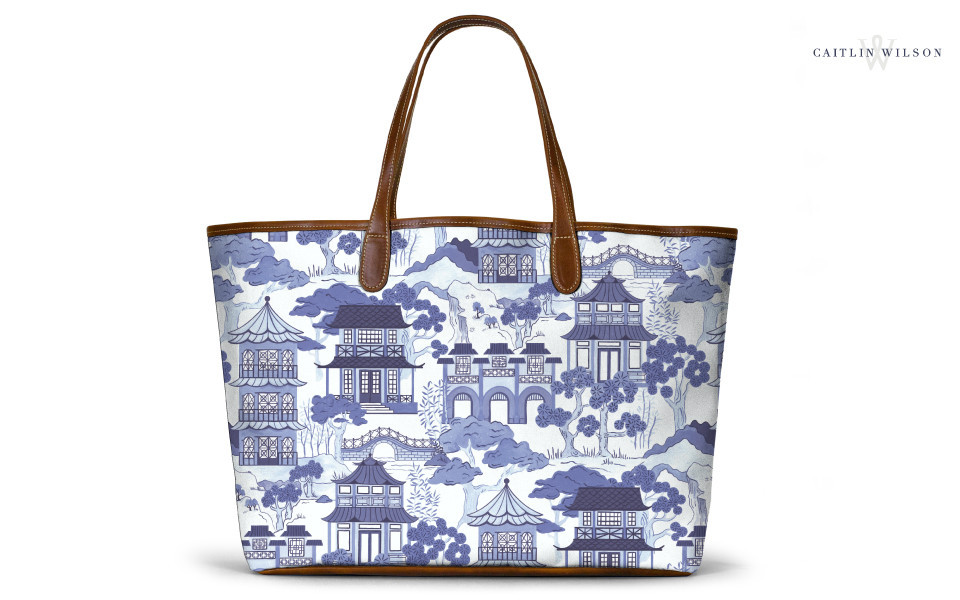 St. Anne Tote - Caitlin Wilson Leather Patch | Barrington Gifts