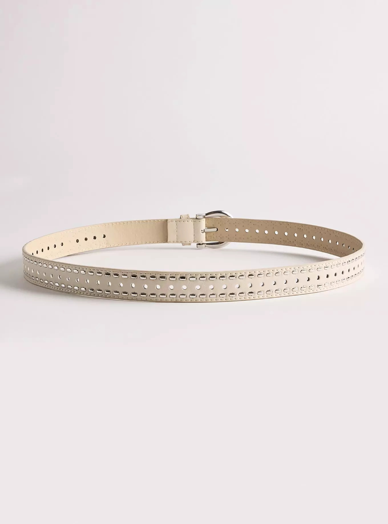 Studded Perforated Faux Leather Belt | Torrid (US & Canada)