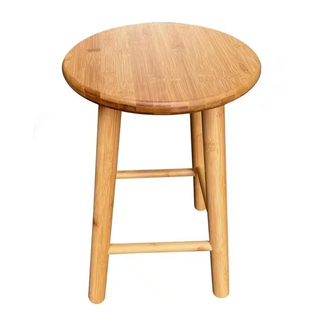 Better Homes & Gardens Round 18in. High Backless Bamboo Bathroom Vanity Stool for Indoor Use | Walmart (US)