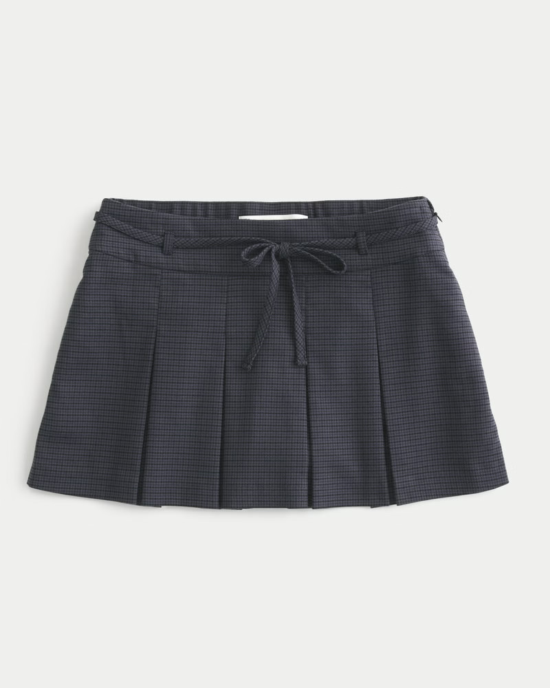 Women's Mid-Rise Pleated Mini Skort | Women's Bottoms | HollisterCo.com | Hollister (US)
