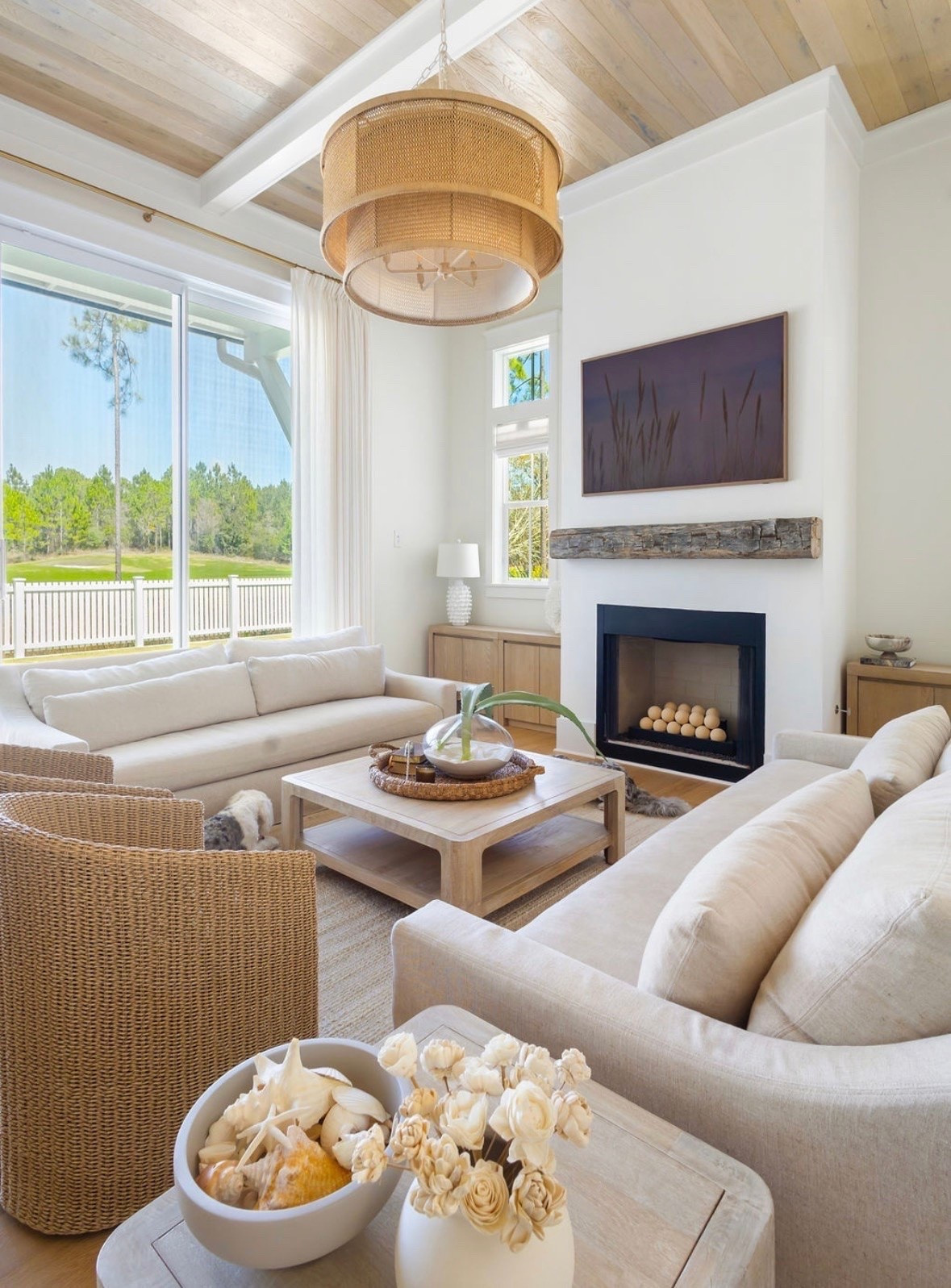 Our living room. Sofas are oatmeal linen.

#LTKHome
