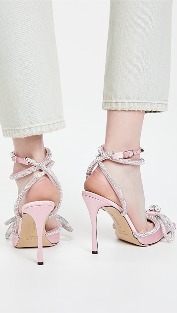 Double Crystal Bow Heels | Shopbop