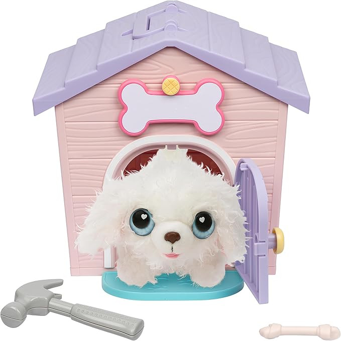Little Live Pets My Puppy's Home Mini Playset, Pink, Play Dog with Building Dog House Toys, Custo... | Amazon (US)