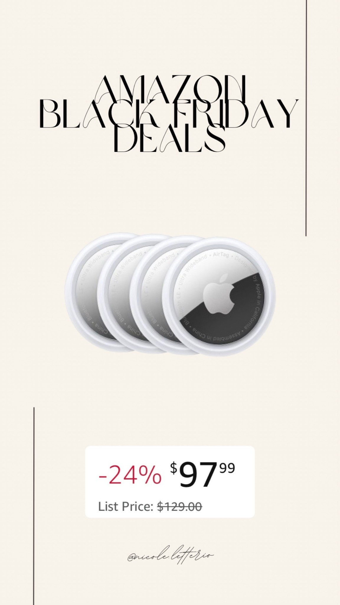 Apple AirTags 4 pack on sale!

#LTKsale #LTKtravel