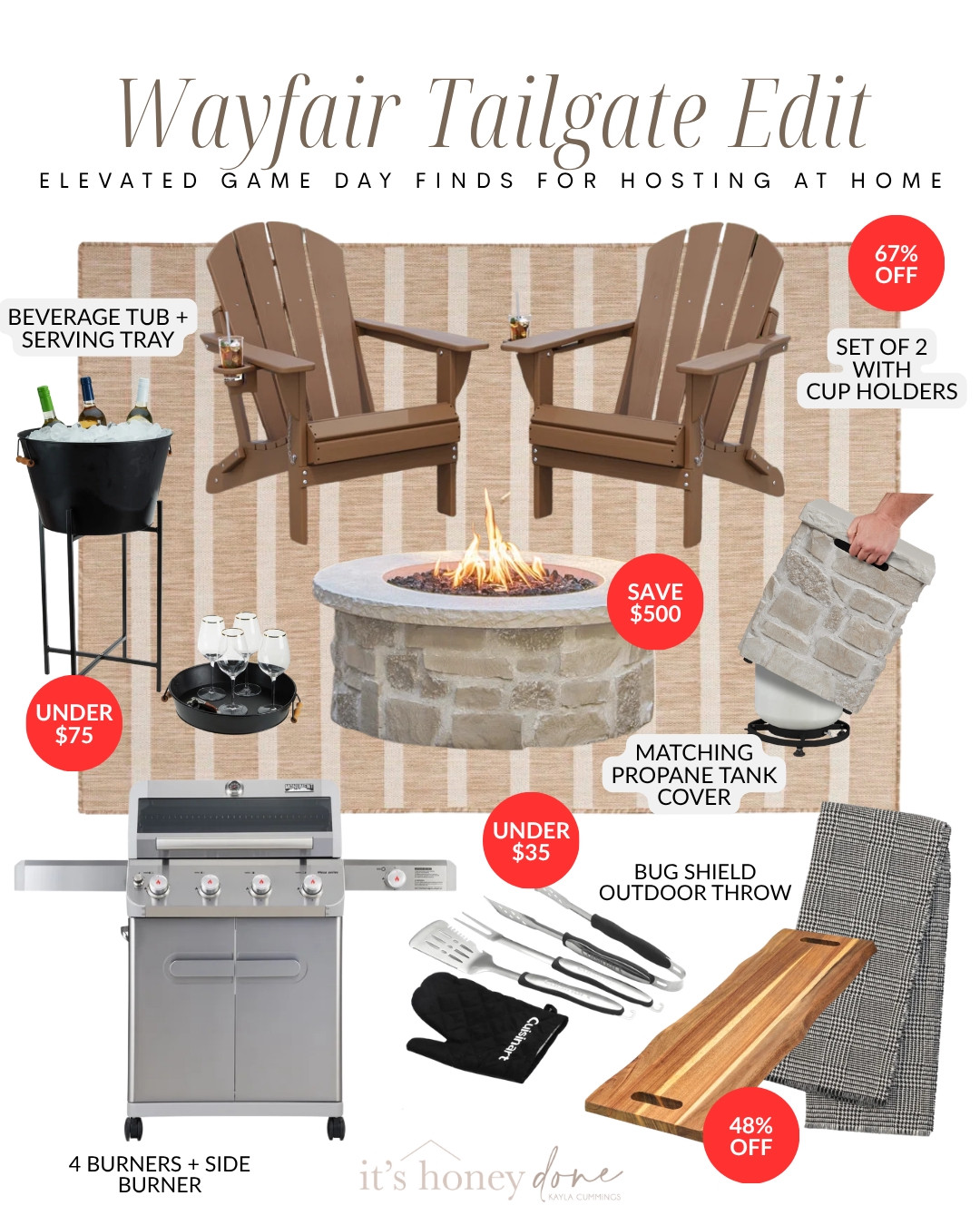 Wayfair fall finds are GOOD this year 👏🏼🍂

From cozy fall home decor and outdoor entertaining finds to game day hosting, tailgating essentials and backyard upgrades, I found so many good Wayfair pieces to transition your home into fall.

Think cozy Wayfair rugs, outdoor furniture, fire pits, fall porch decor, kitchen finds, bar stools, entertaining essentials and everything you need for football season and fall weekends at home.

So many of these Wayfair finds are on major sale right now too! 👀
