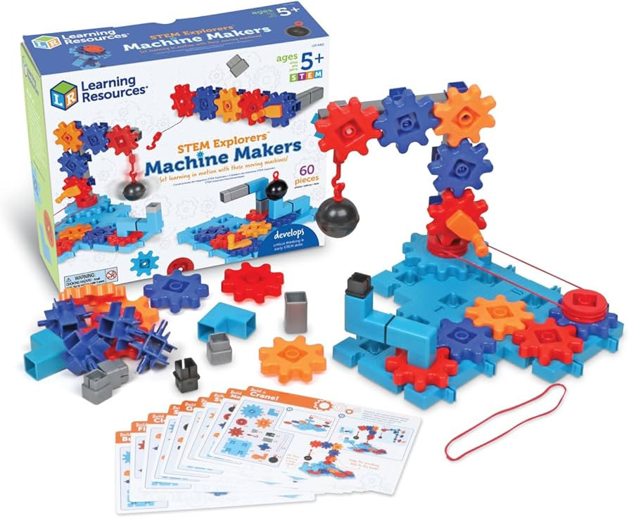 Learning Resources STEM Explorers Machine Makers - 60 Pieces, Ages 5+, Building Montessori Toys, ... | Amazon (US)