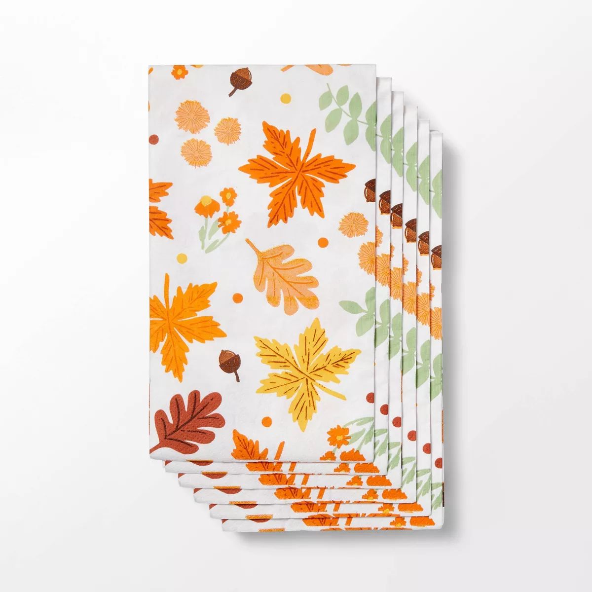 20ct Thanksgiving Leaves Pattern Guest Towel - Spritz™ | Target