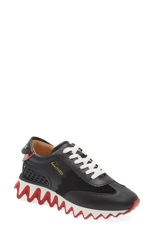 Christian Louboutin Loubishark Sneaker in Black/Red at Nordstrom, Size 10.5Us | Nordstrom