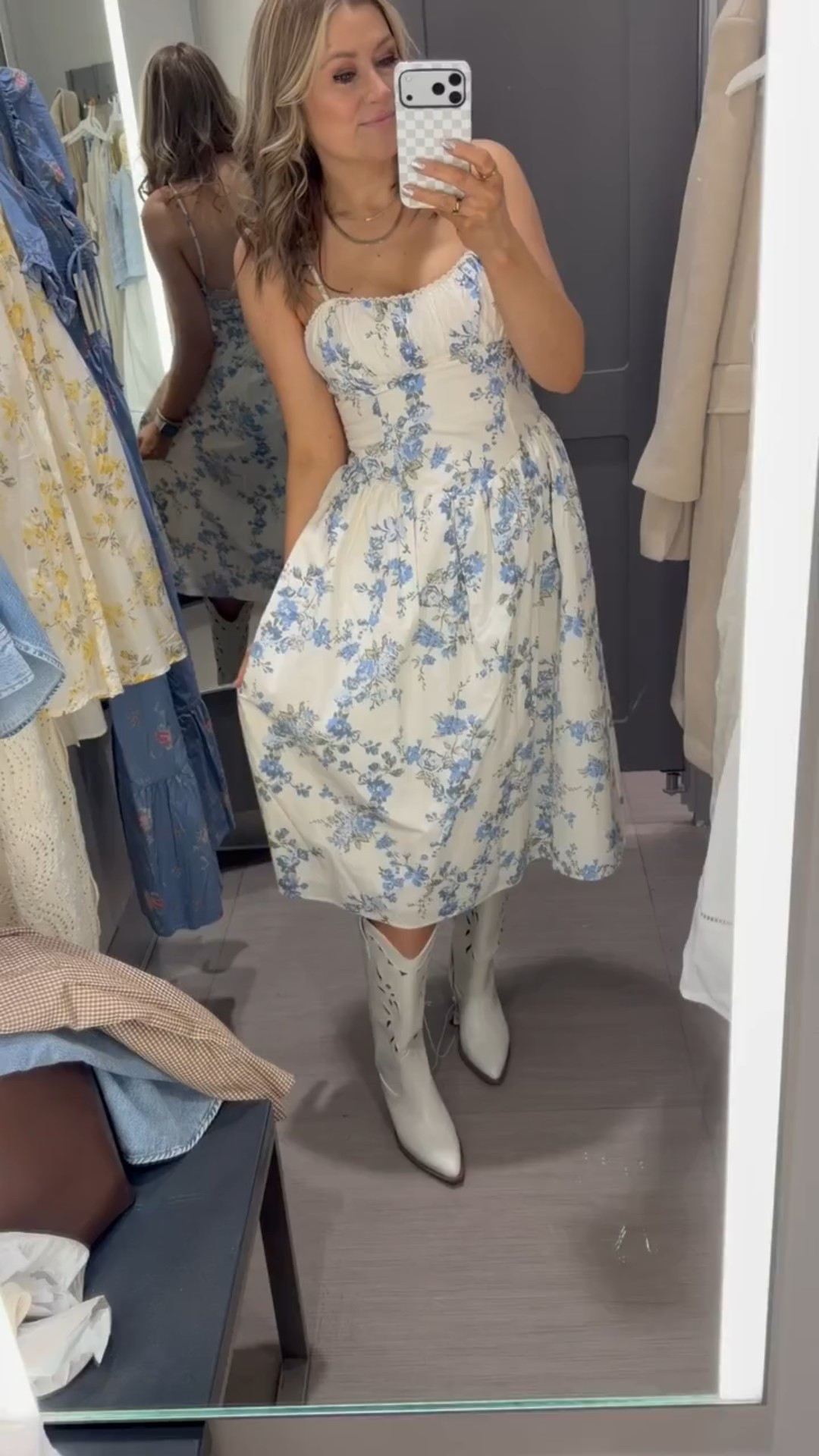 Oh my gosh this floral blue dress is perfect for Spring! This maxi dress is so light and flowy, the color is perfect, and the top feels so chic. Perfect for Easter, brunches, or a country concert! 

Thesavannahk spring fashion target finds target new arrivals skirt outfit matching set concert outfit summer must haves boho SavannahK 

#LTKdayinmylife #LTKSpringSale #LTKootd