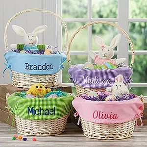 Pink Personalized Easter Baskets for Girls | Personalization Mall