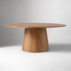 Anton Solid Wood Round Pedestal Dining Table (48", 60", 72") | West Elm (US)