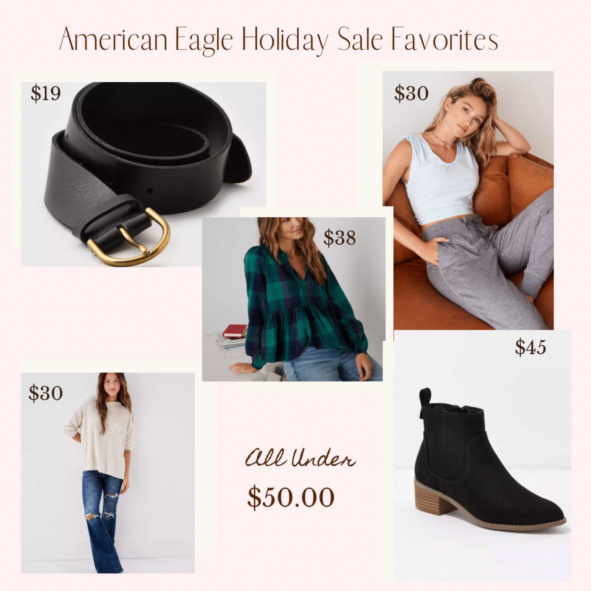 Everything at @AmericanEagle is 25%-75% off until midnight! Take advantage while you have the chance :) 

#LTKSeasonal #LTKSale #LTKunder50