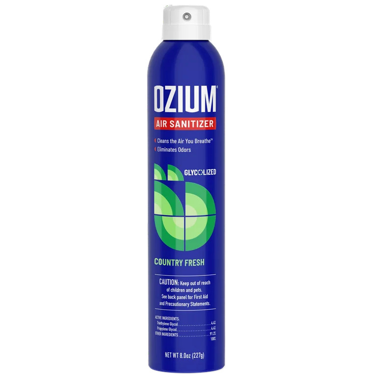 OZIUM 8 oz Air Sanitizer & Odor Eliminator 1 Pack for Homes, Cars, Offices and More, Country | Walmart (US)