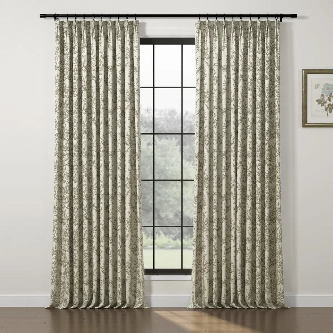 Sara Le Print Linen Drapery Pleated | TWOPAGES