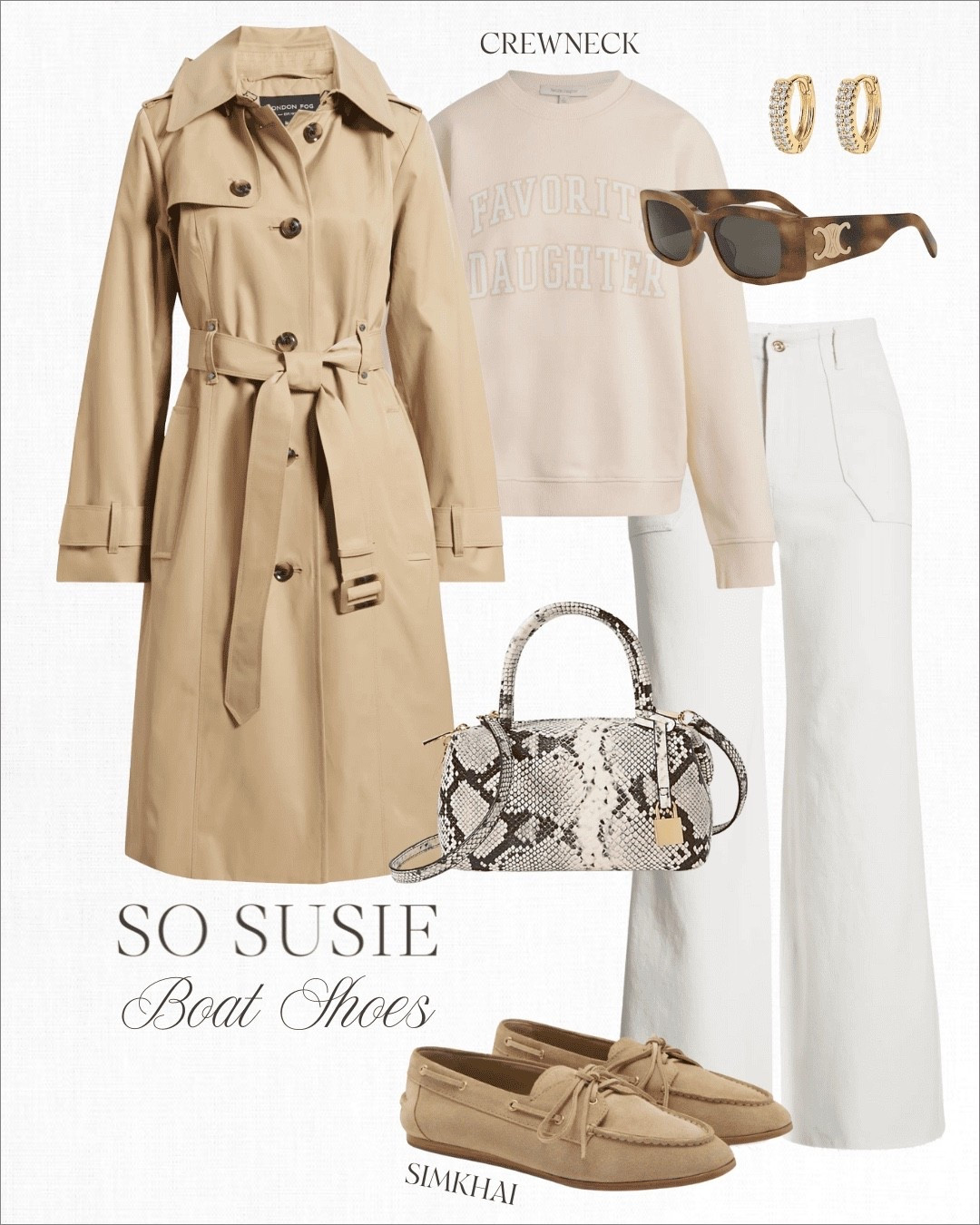 The boat shoe is back! Pair with a classic trench coat and denim for an easy outfit idea💓

#LTKautumn #LTKStyleTip #LTKShoeCrush