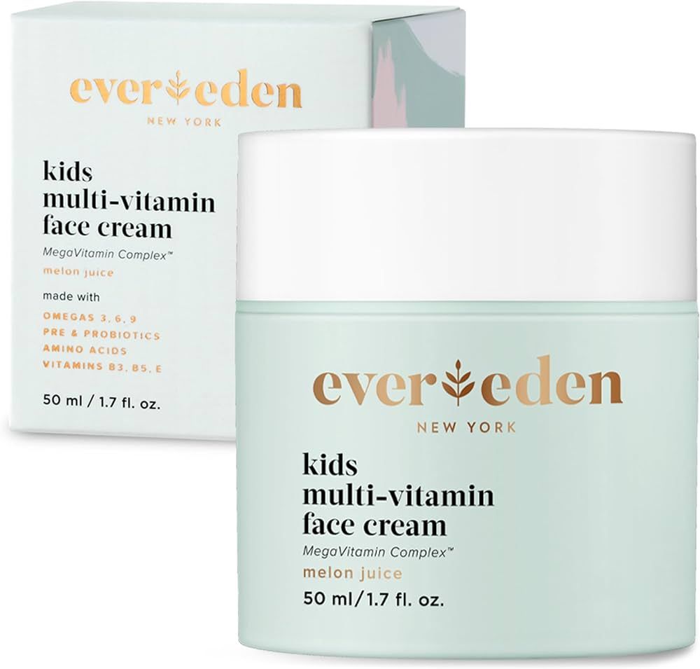 Evereden Kids Face Cream: Melon Juice, 1.7 oz. | Plant Based and Natural Face Lotion | Clean and ... | Amazon (US)